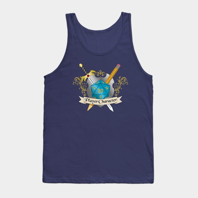 Player Character Crest Tank Top by NashSketches